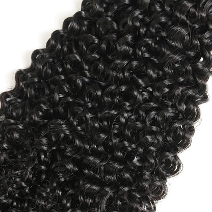 Brazilian Jerry Curly Hair 4 Bundles 100% Human Hair Extension Weaves - Seyna Hair