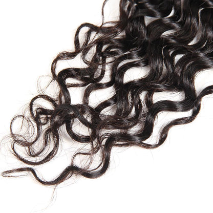 4 Bundles With 4x4 Transparent Lace Closure Jerry Curly Brazilian 100% Virgin Human Hair - Seyna Hair