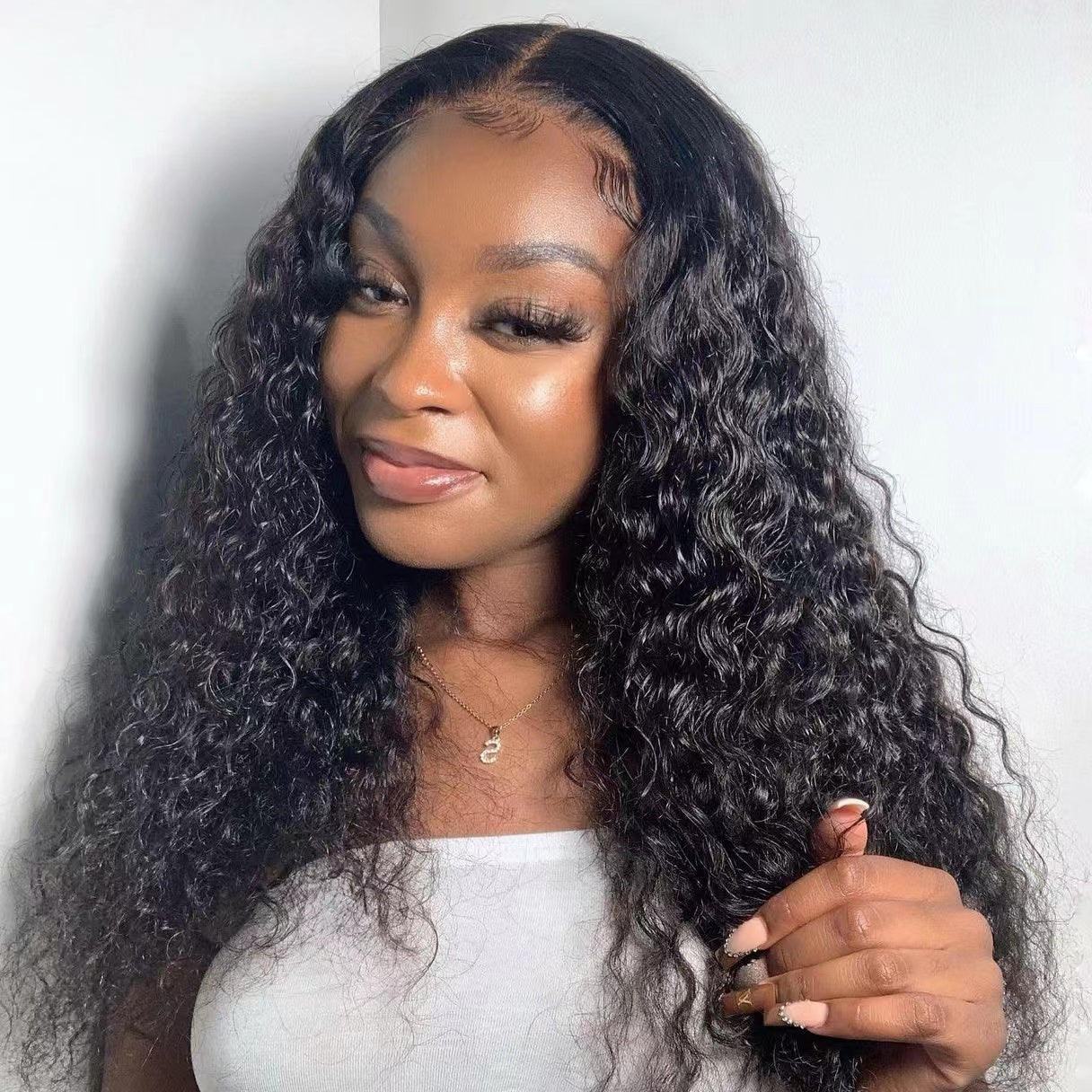 Kriyya 13X4 Tranparent Lace Water Wave Wig 150% Virgin Human Hair Can Be  Dyed