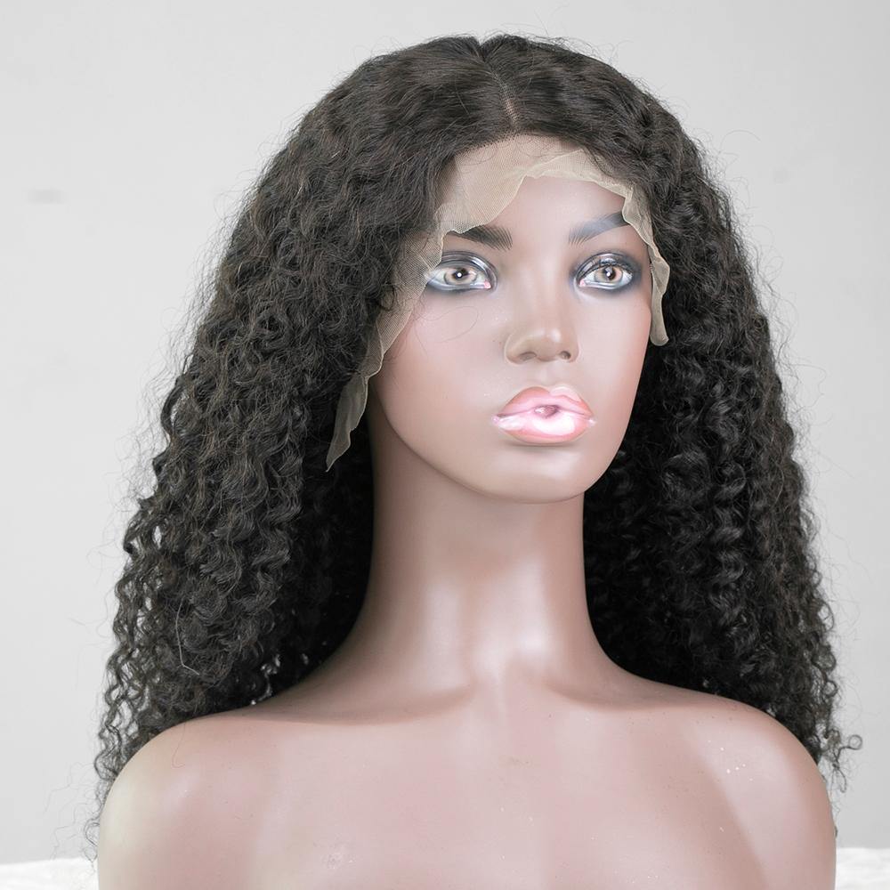 T part 13x1 Lace Part Wig Kinky Curly Hair 180% Density Human Hair Wig - Seyna Hair