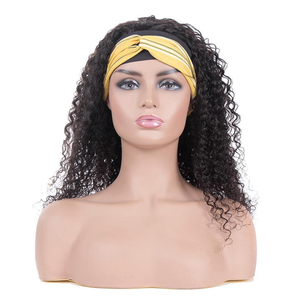 Jerry Curly Headband Wig 150%-180% Density - Seyna Hair