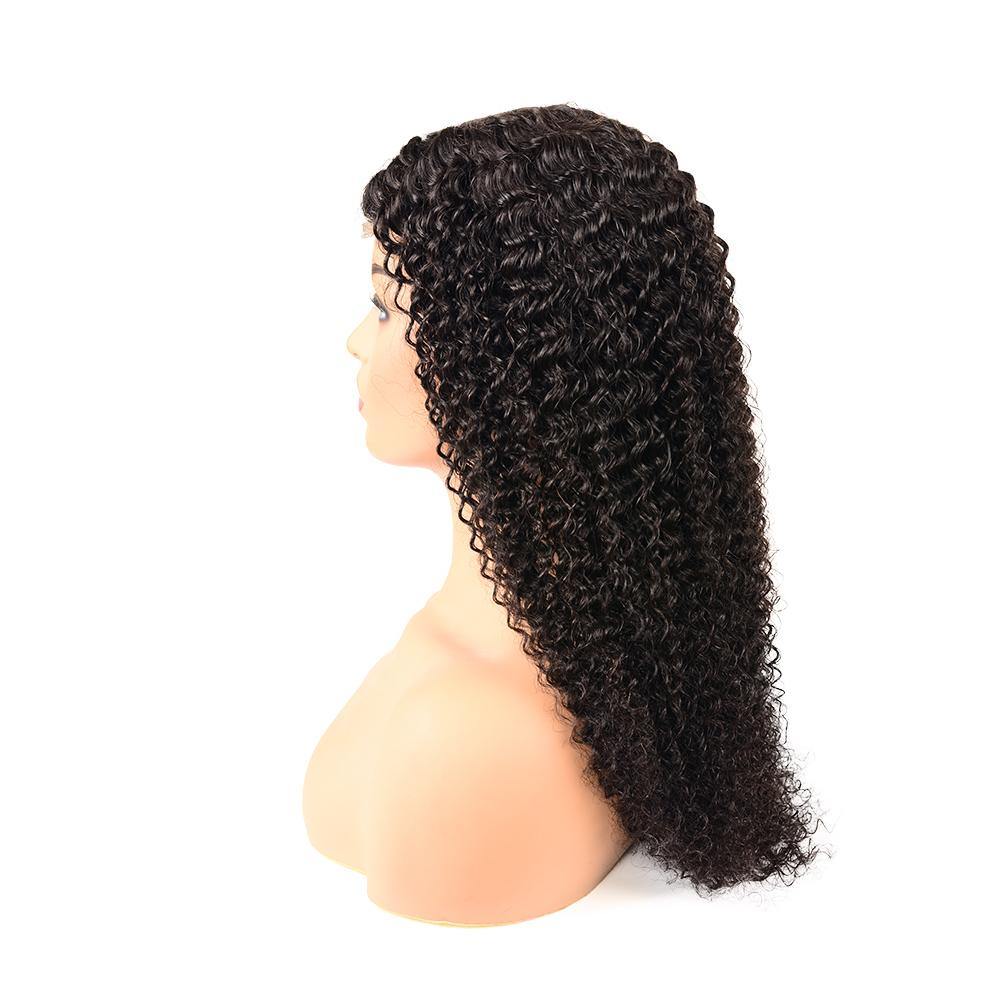 4x4 Lace Closure Wigs Jerry Curly 180% Density Human Hair Wigs - Seyna Hair