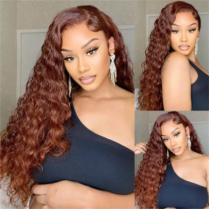 Deep Lace Reddish Browns Invisible HD Lace 13x4 Wigs  Glueless  | True HD Lace - Seyna Hair