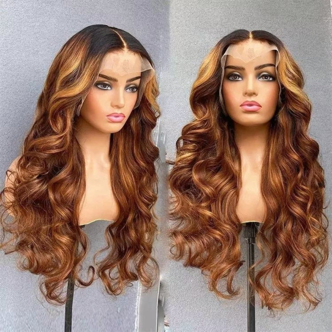 Invisible HD Lace Body Wave Glueless 13x4 Frontal Lace Wig Highlight | True HD Lace - Seyna Hair
