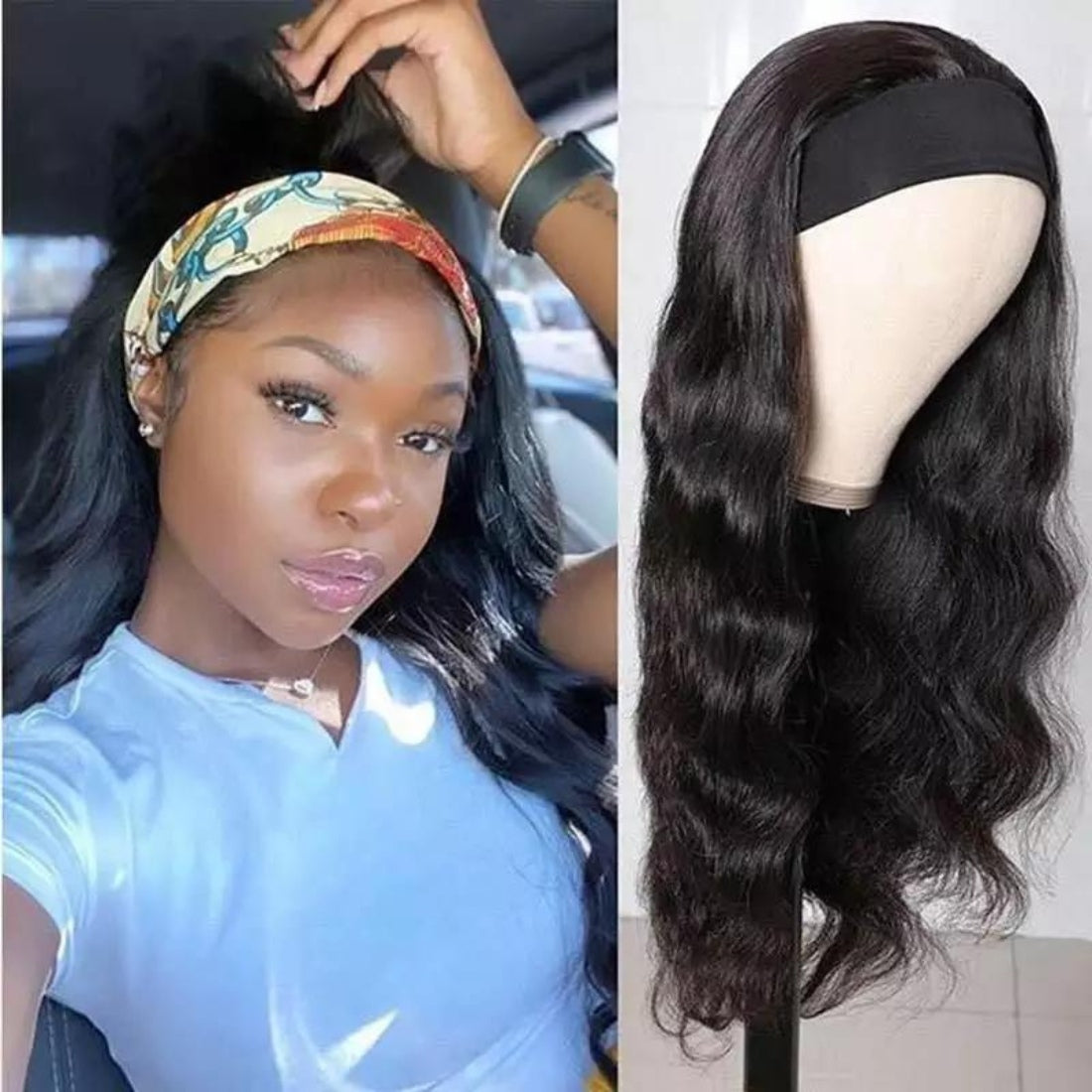 Body Wave Headband Wig 180% Density - Seyna Hair