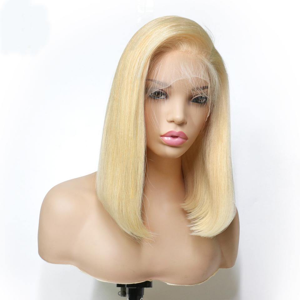 Blonde Straight 613 BOB 13X4 Frontal Lace Wig Glueless Closure - Seyna Hair