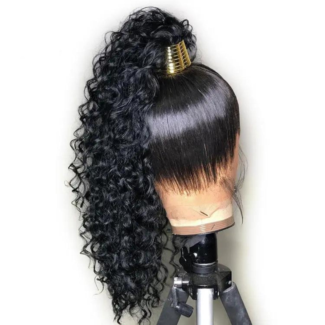 360 Transparent Lace Closure Wig Jerry Curl 180% Density Human Hair Wigs - Seyna Hair