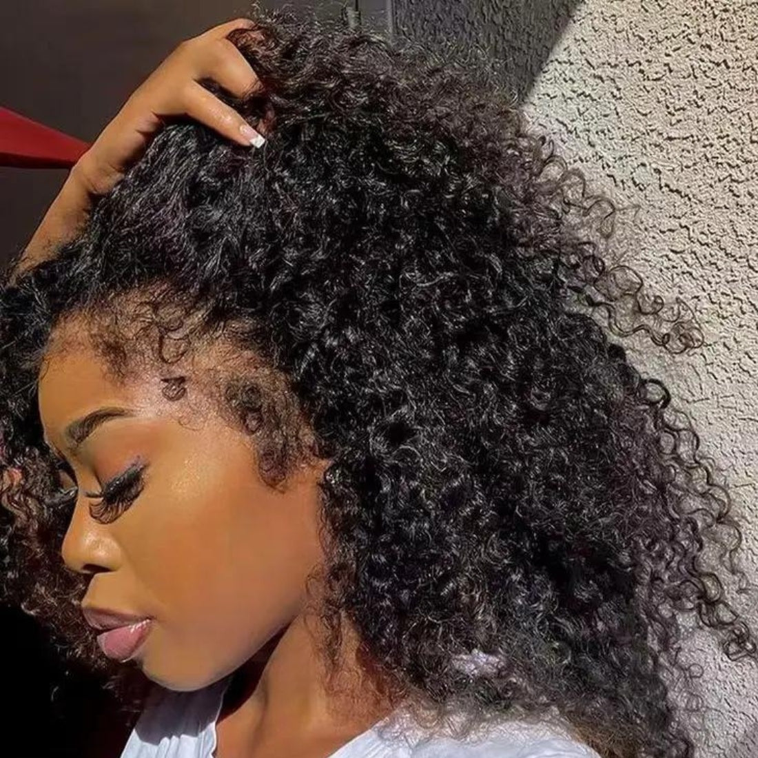 4C Kinky Edge Natural Hairline Wig - 13x4 Kinky Curly Undetectable Lace Frontal Wig - Seyna Hair