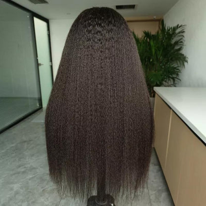 Yaki Kinky Straight Glueless HD Lace Wig - Seyna Hair