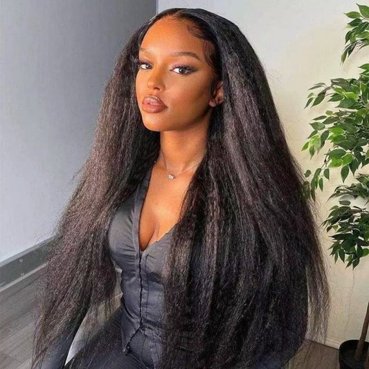 Yaki Kinky Straight Glueless HD Lace Wig - Seyna Hair