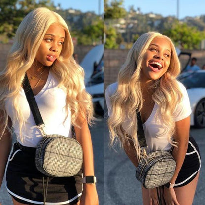 5x5 Lace Frontal 613 Blonde Body Wave Hair 100% Human Hair Wig - Seyna Hair