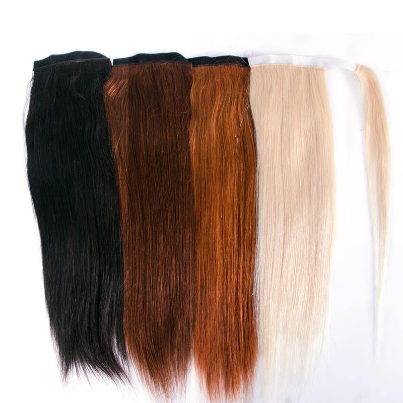 Wrap Ponytail Light Brown Natural Human Hair - Seyna Hair