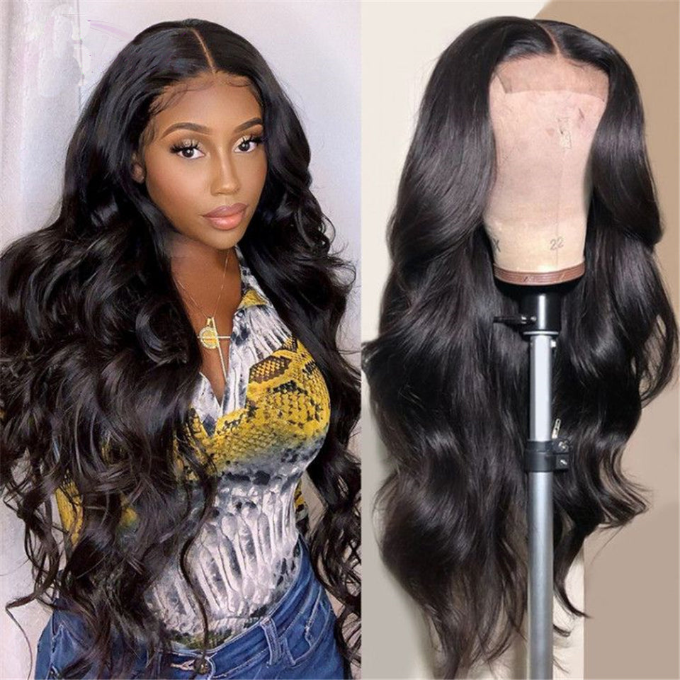 4x4 Transparent Lace Frontal Wig Body Wave 180% Density Human Hair Wig - Seyna Hair