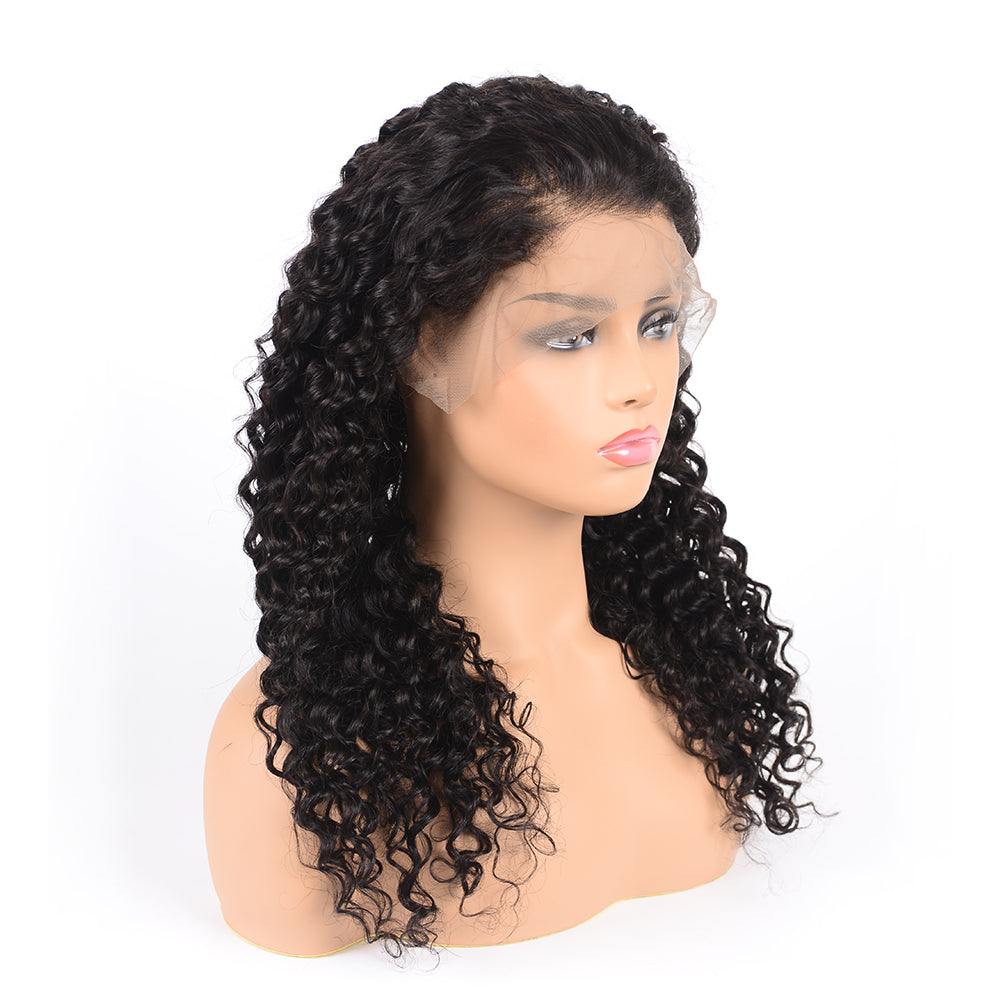 13x4 Undetectable Invisible Lace Closure Deep Wave Wig 180% Density | TRUE LACE HD - Seyna Hair