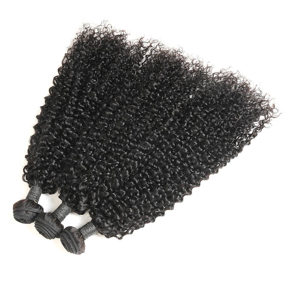 Brazilian Jerry Curly 3 Bundles 100% Human Hair Extension Weaves - Seyna Hair