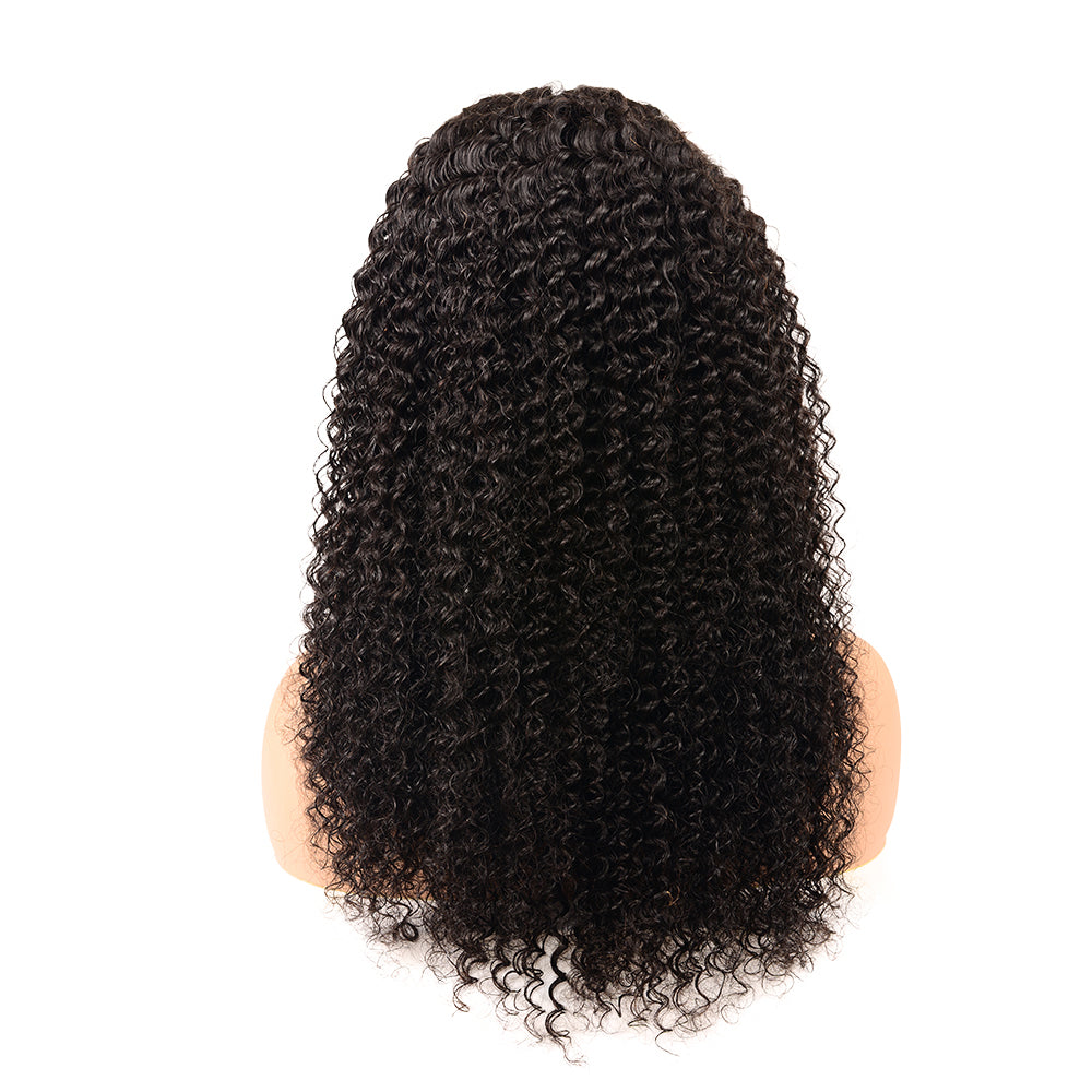 4x4 Undetectable Invisible Lace Frontal Jerry Curl Wig 180% Density Human Hair Wig  | TRUE HD LACE - Seyna Hair