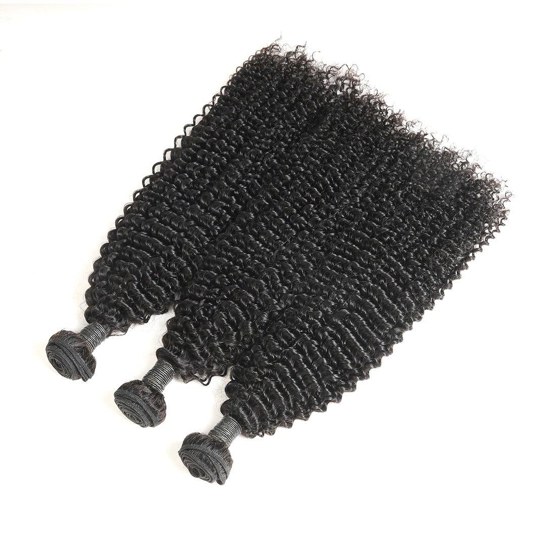 Brazilian Kinky Curly 3 Bundles 100% Human Hair Extension Weaves - Seyna Hair