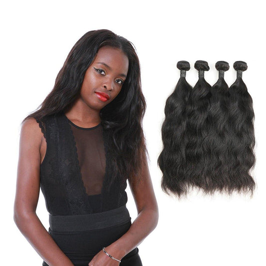 Brazilian Natural Wave Hair 4 Bundles 100% Human Hair Extension Weaves - Seyna Hair