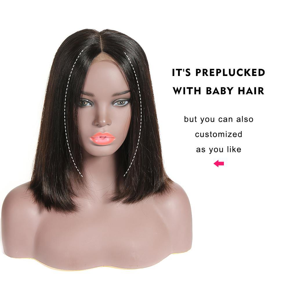 Straight 13X4 Frontal Lace BOB Wig Glueless Closure Wig - Seyna Hair