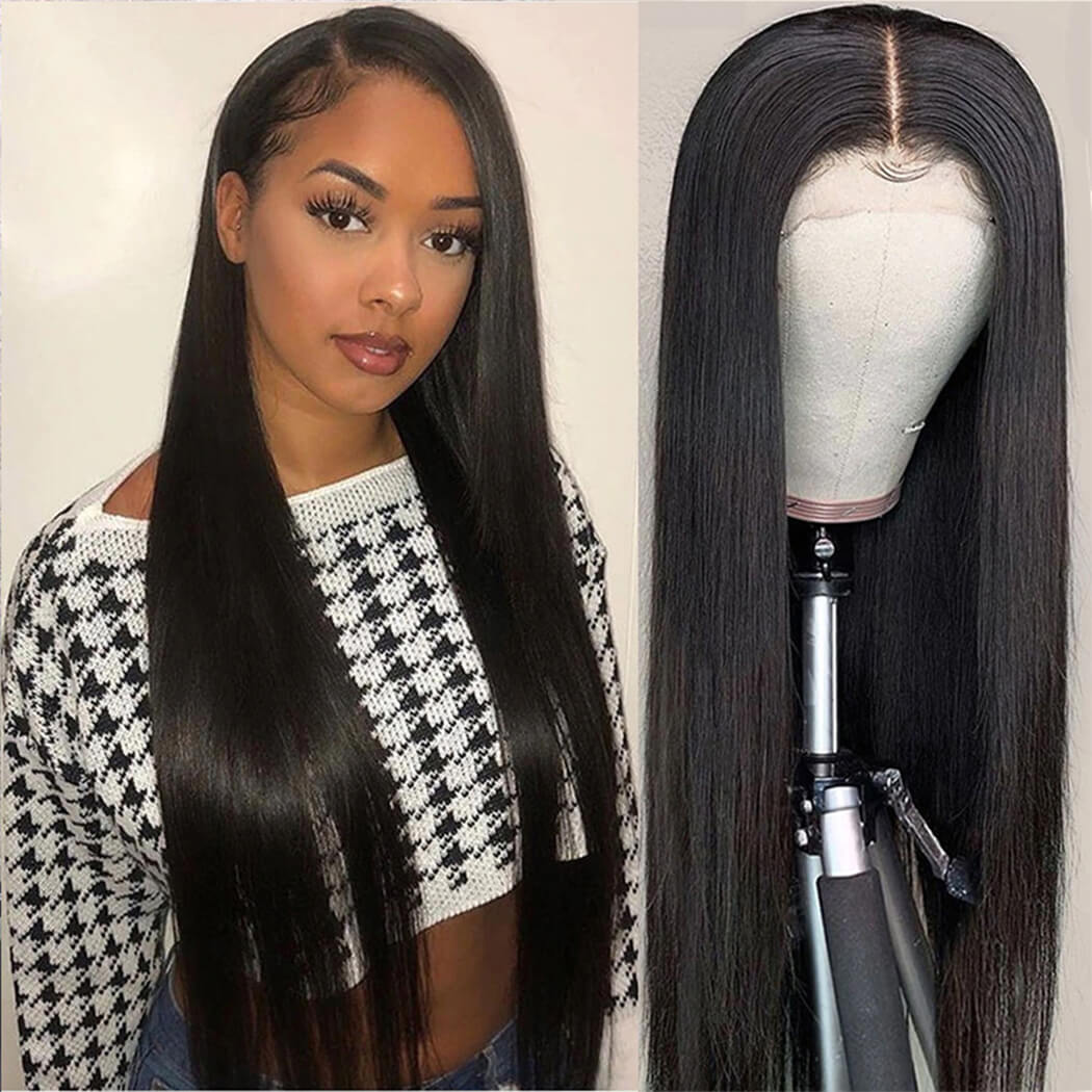 13x4 Undetectable Invisible Lace Closure Straight Hair Wig 180% Density  | TRUE HD LACE - Seyna Hair