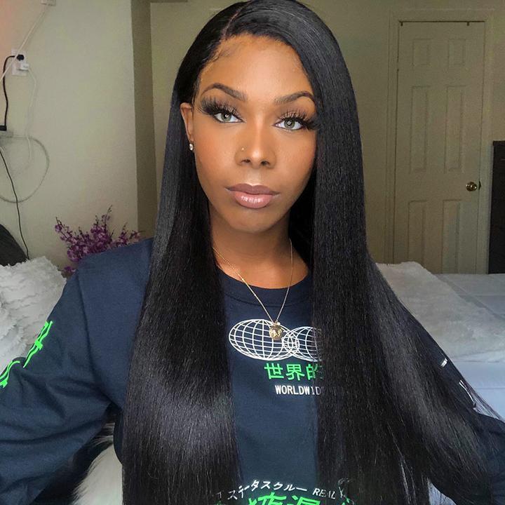 4x4 Undetectable Invisible Lace Frontal Straight Hair Wig 180% Density | TRUE HD LACE - Seyna Hair